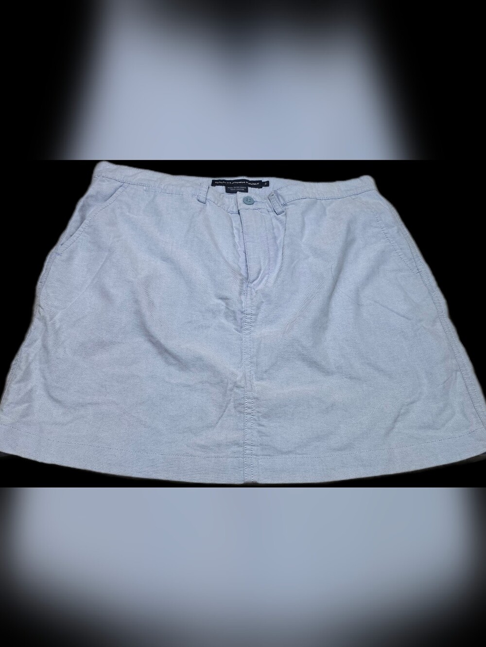 Light Blue Cotton Skirt